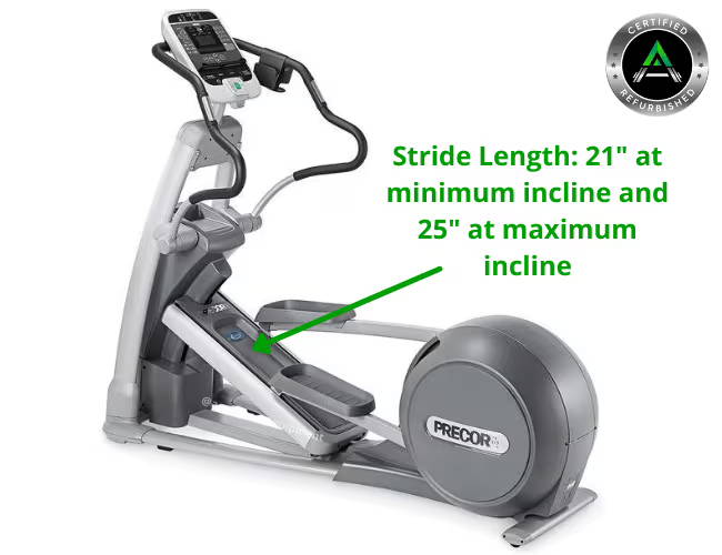 Precor elliptical stride length hotsell